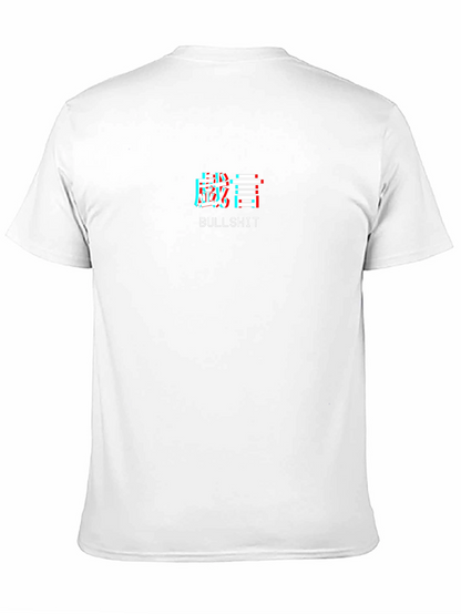 Edgy Glitch Tee - Bullshit Graphic T-Shirt