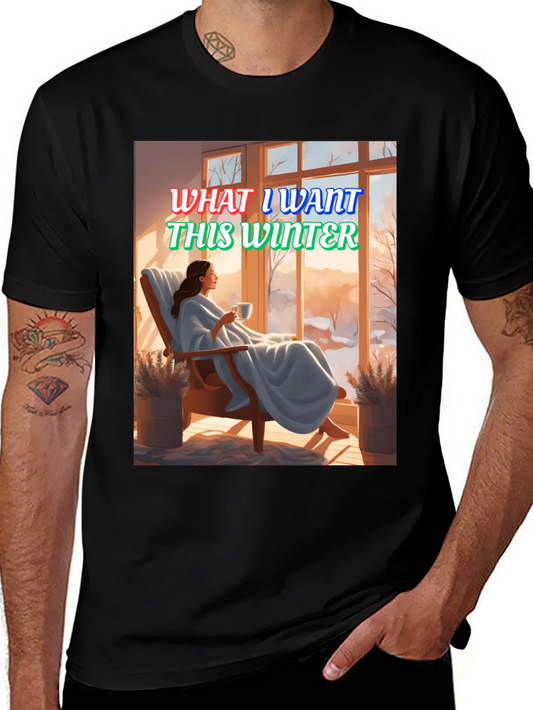Winter Wish T-Shirt: Cozy Scene Graphic Tee