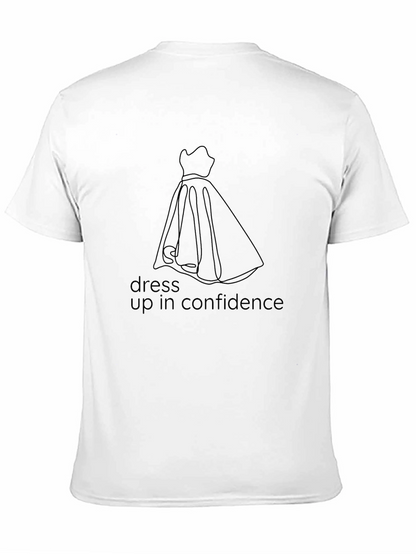 Dress Up in Confidence Black T-Shirt
