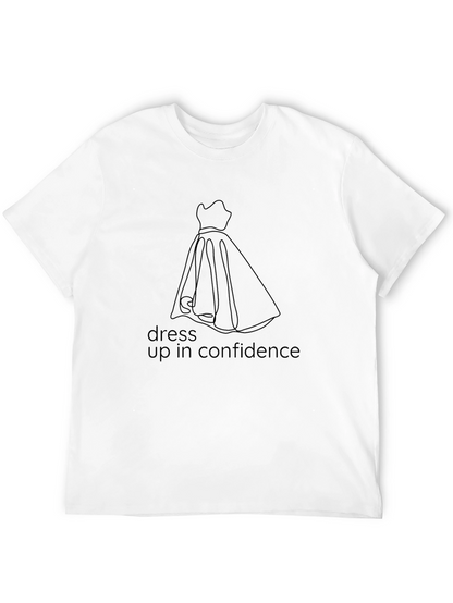 Dress Up in Confidence Black T-Shirt
