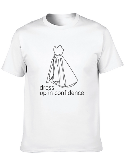 Dress Up in Confidence Black T-Shirt