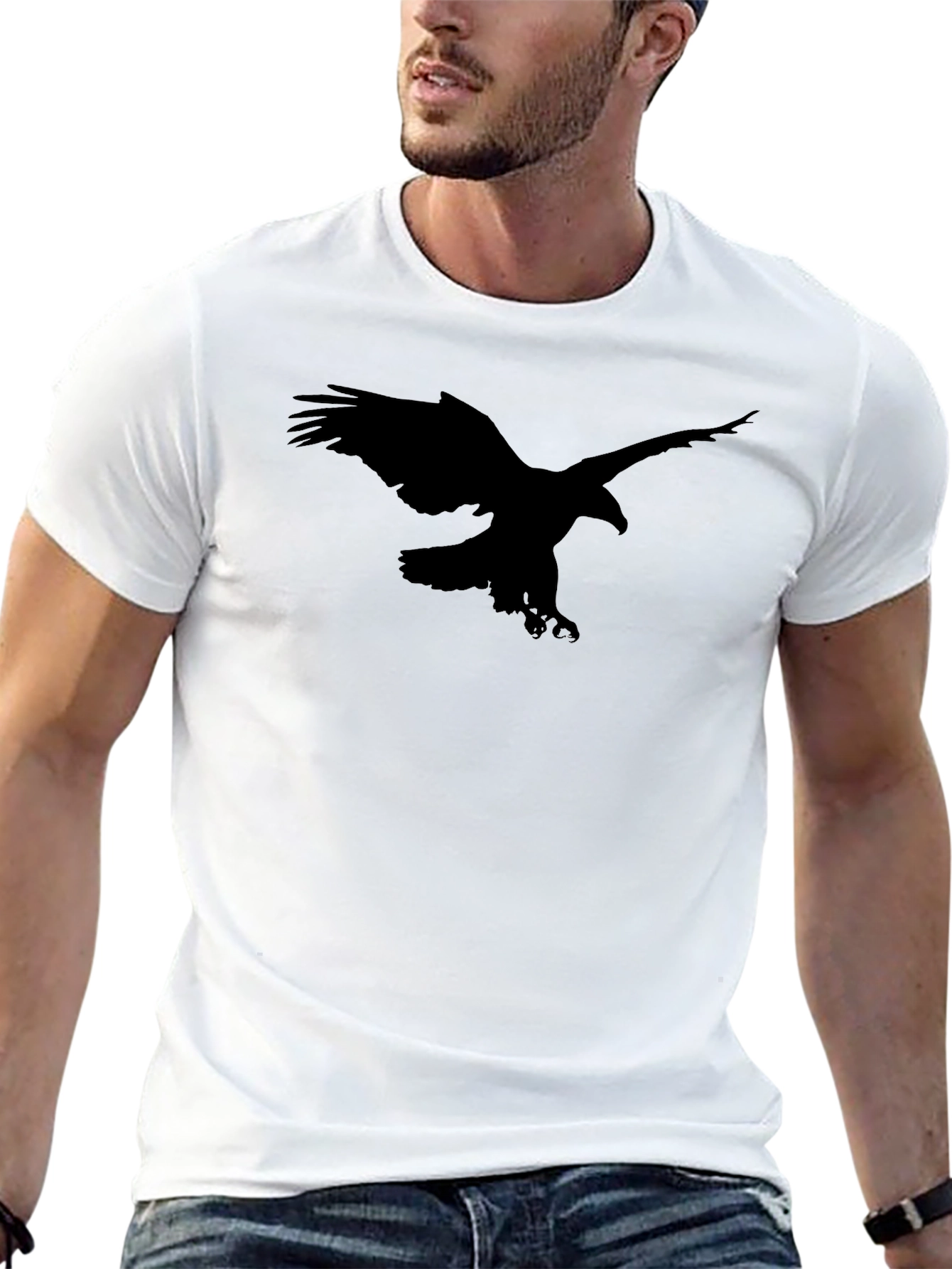 Black Eagle Graphic Tee - Mens Short Sleeve