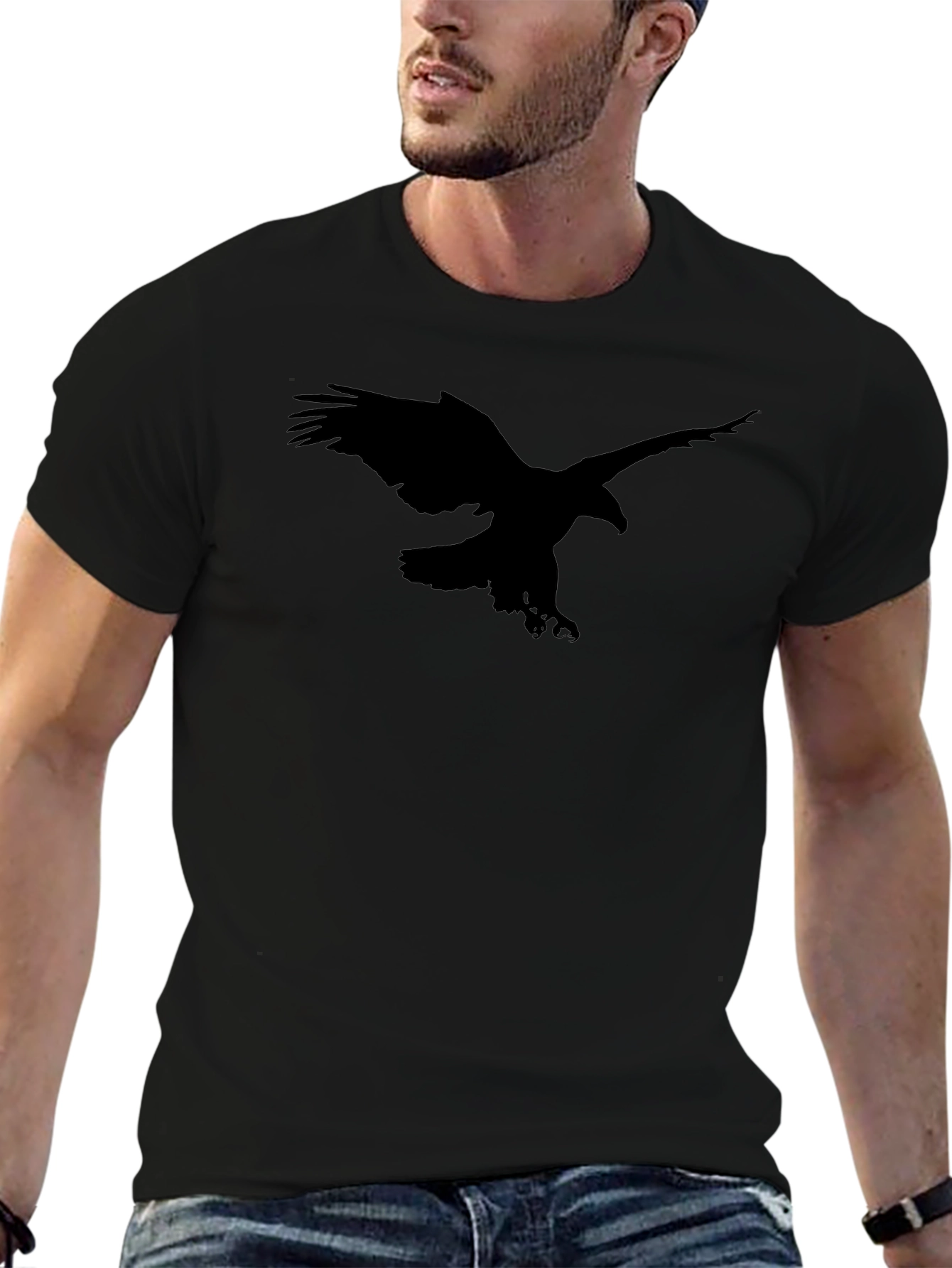 Black Eagle Graphic Tee - Mens Short Sleeve