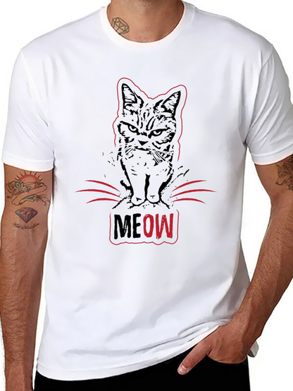Grumpy Cat MEOW T-Shirt - Black