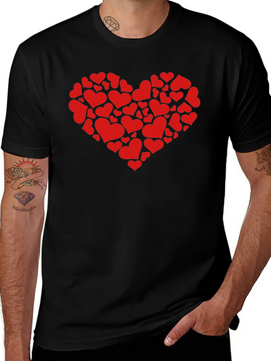 Heart Full of Hearts Black T-Shirt
