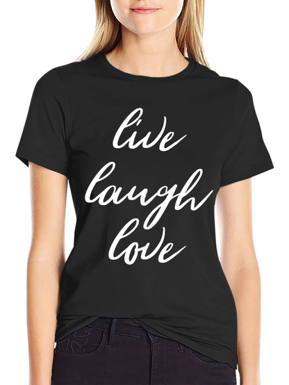 Live Laugh Love Black Graphic Tee