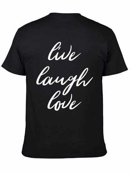 Live Laugh Love Black Graphic Tee