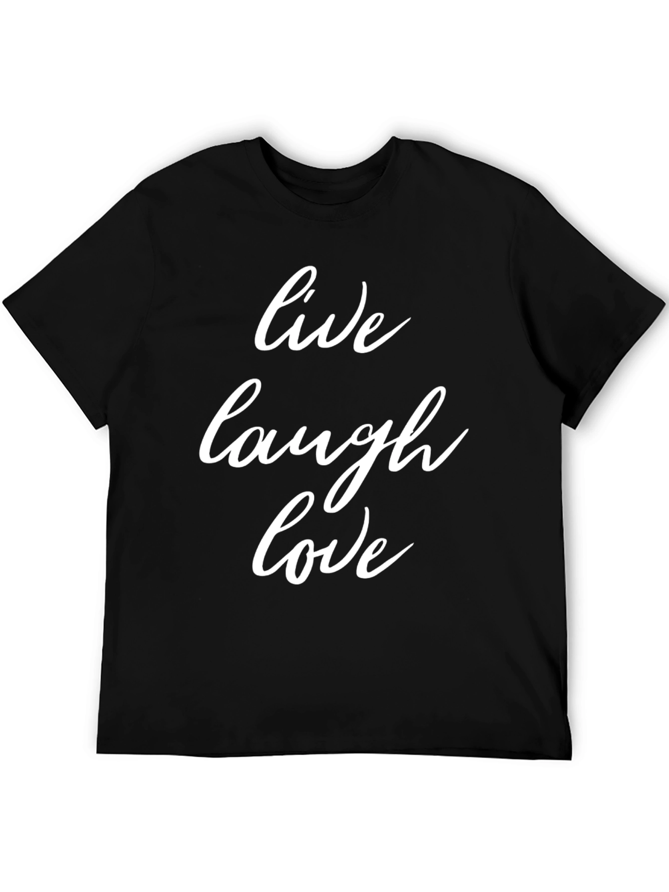 Live Laugh Love Black Graphic Tee