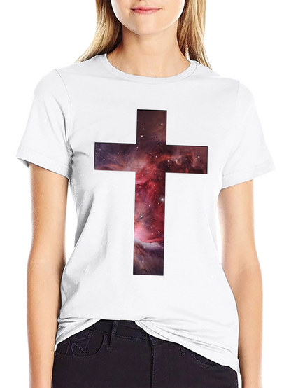 Nebula Cross Graphic Tee - Stylish Christian Apparel