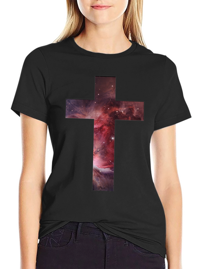 Nebula Cross Graphic Tee - Stylish Christian Apparel