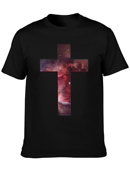 Nebula Cross Graphic Tee - Stylish Christian Apparel