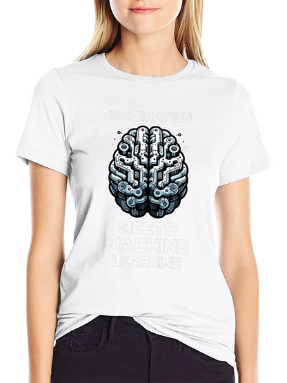 Imagination Meets Machine Learning Black Graphic Tee