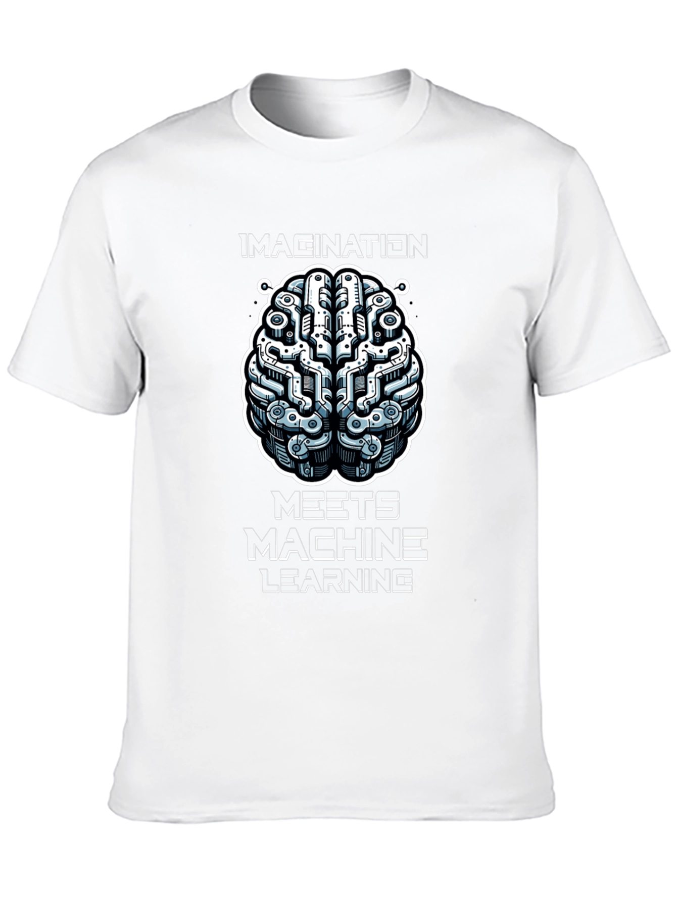 Imagination Meets Machine Learning Black Graphic Tee