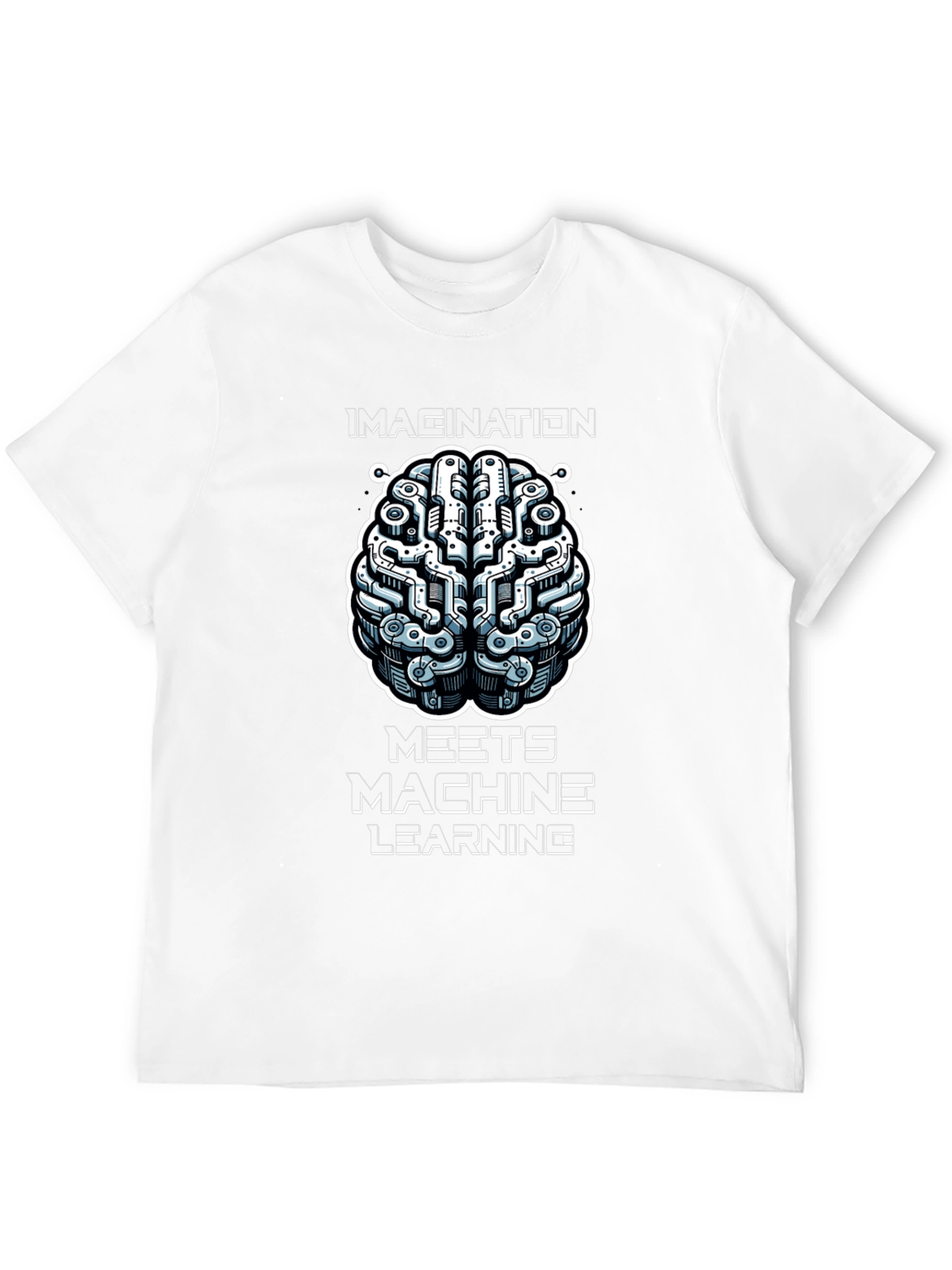 Imagination Meets Machine Learning Black Graphic Tee