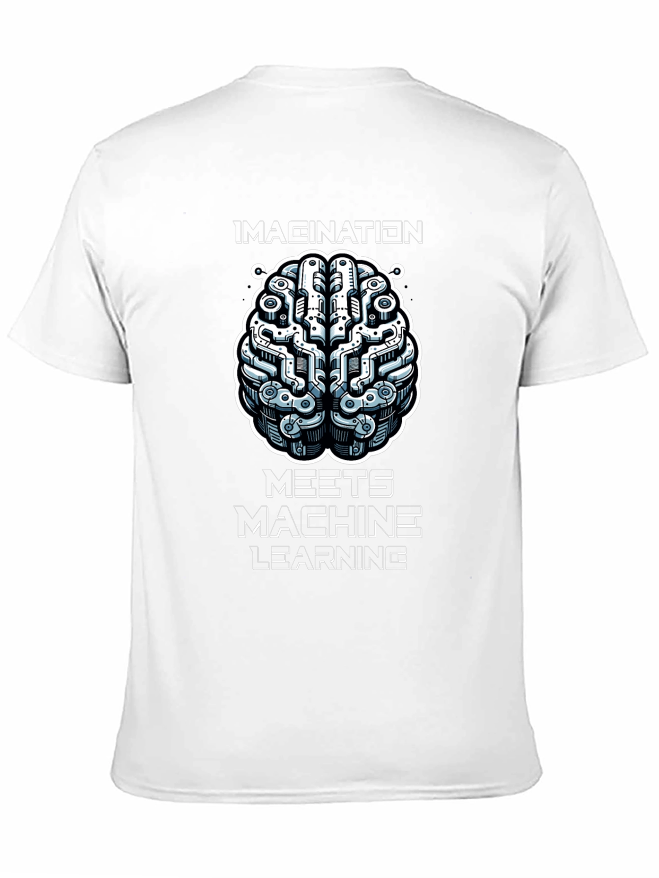 Imagination Meets Machine Learning Black Graphic Tee