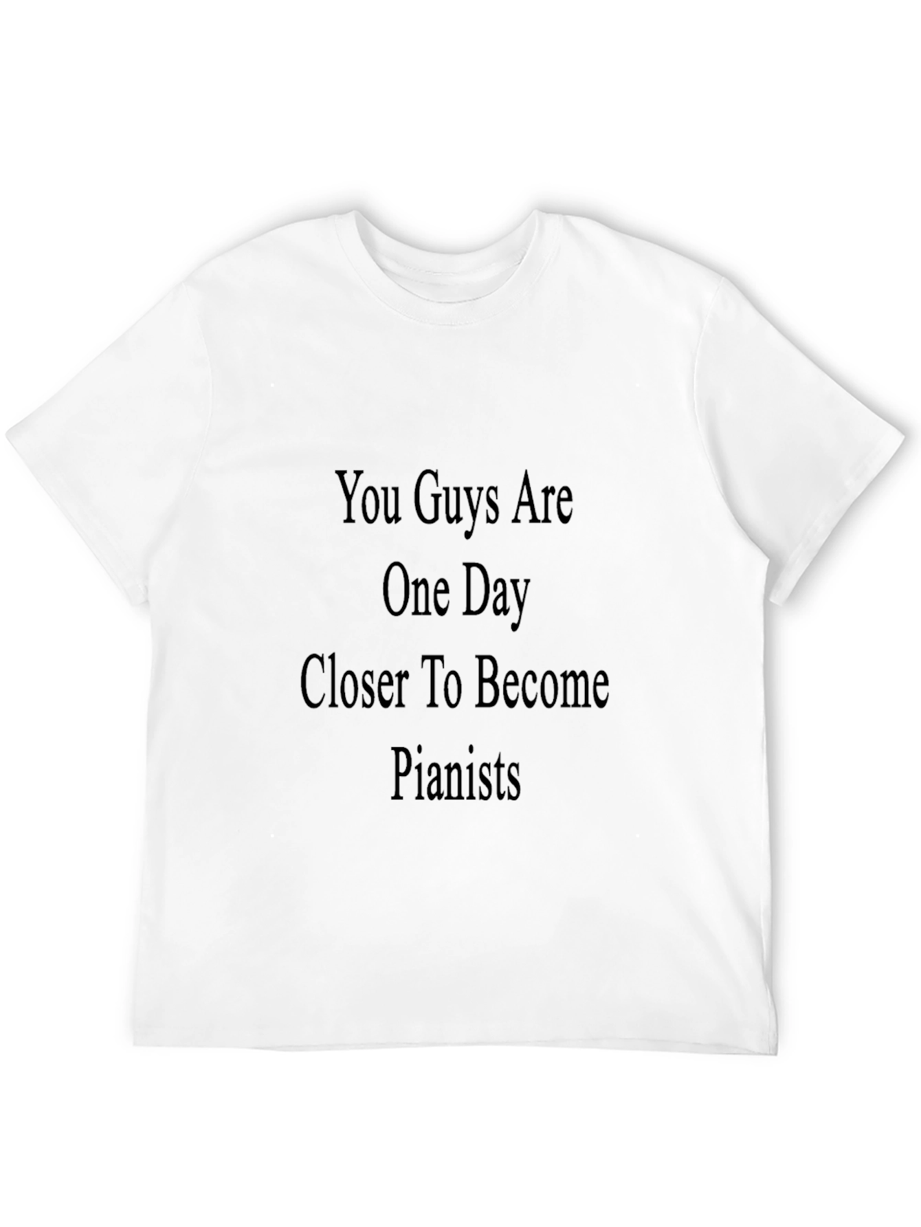 Pianist Motivation Black T-Shirt