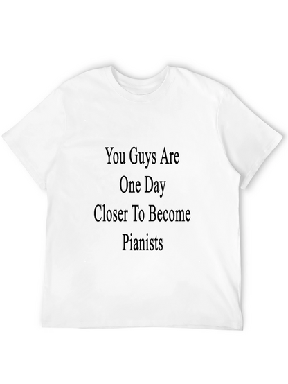 Pianist Motivation Black T-Shirt