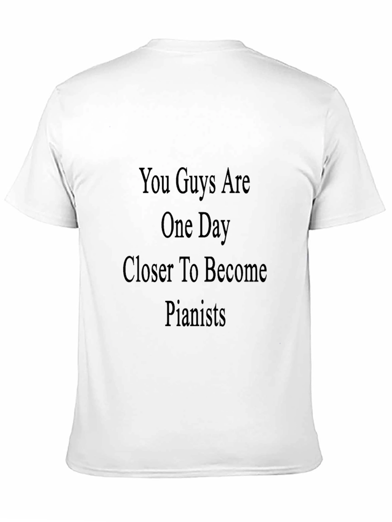 Pianist Motivation Black T-Shirt