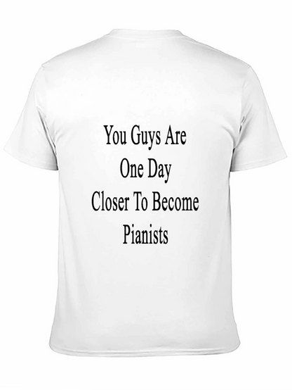 Pianist Motivation Black T-Shirt