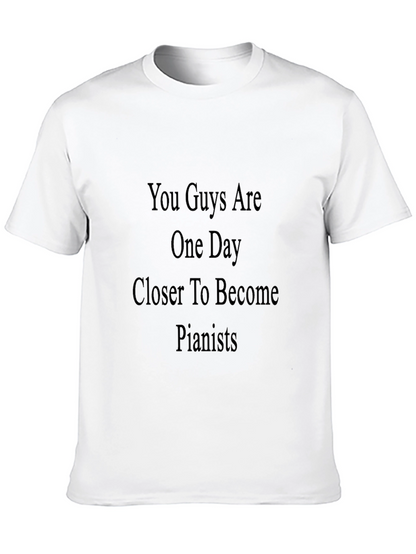 Pianist Motivation Black T-Shirt