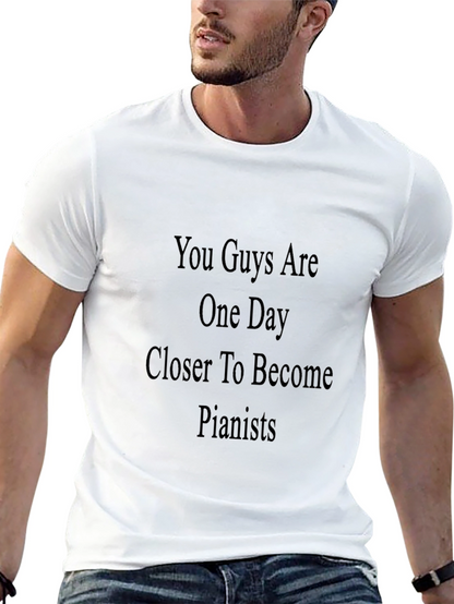 Pianist Motivation Black T-Shirt