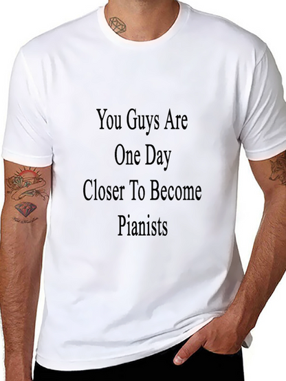 Pianist Motivation Black T-Shirt