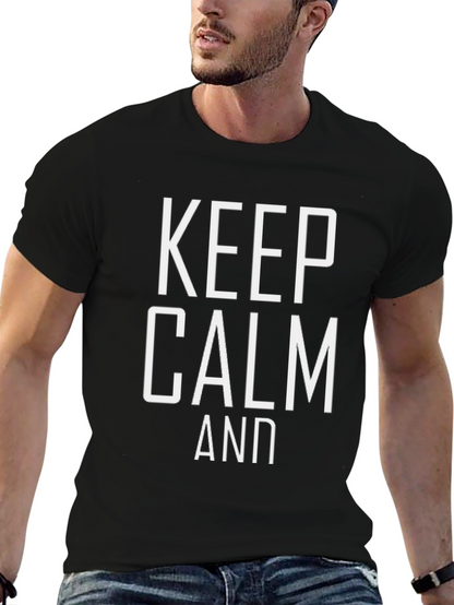 Keep Calm Graphic Tee - Black T-Shirt