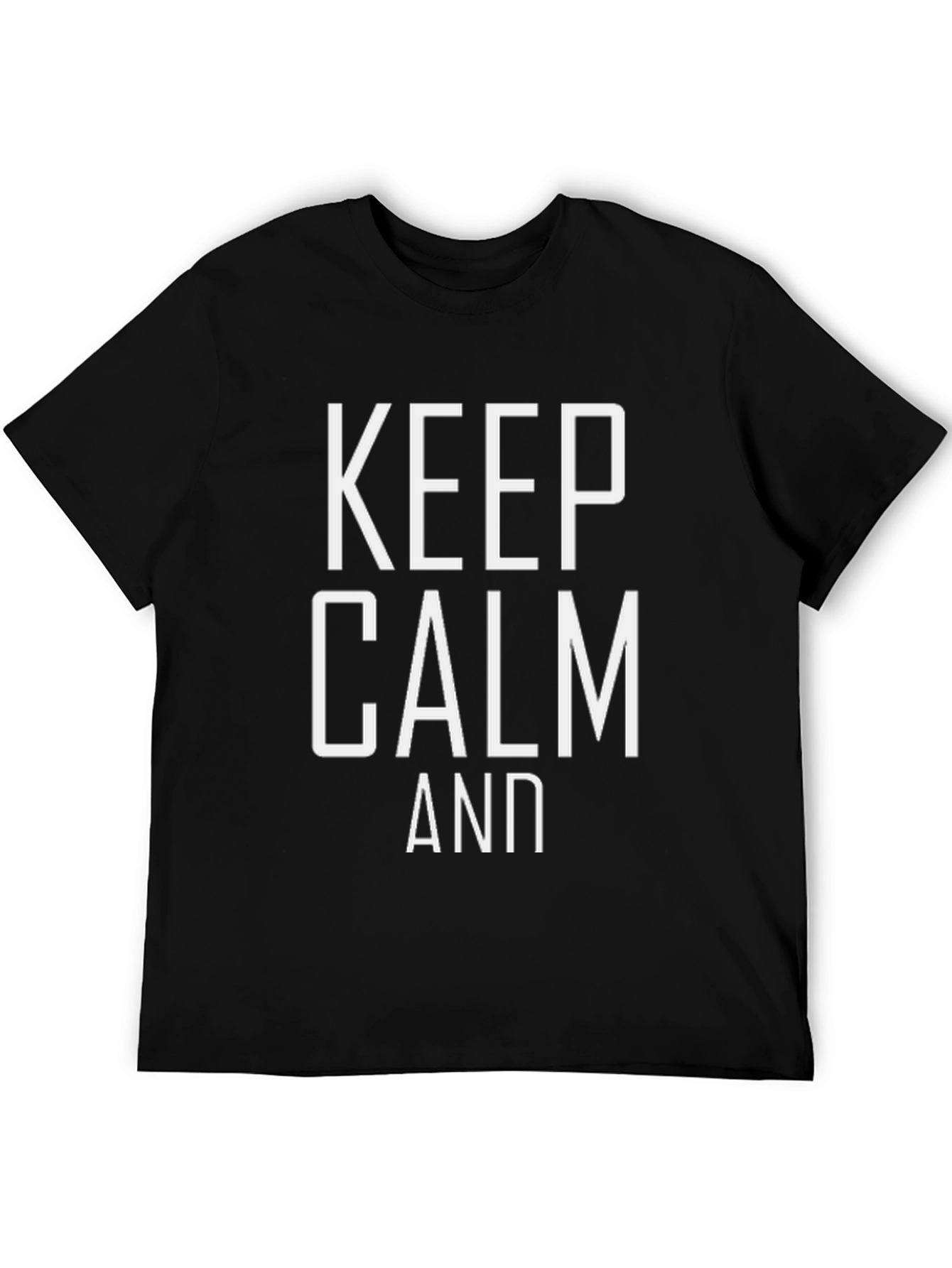Keep Calm Graphic Tee - Black T-Shirt