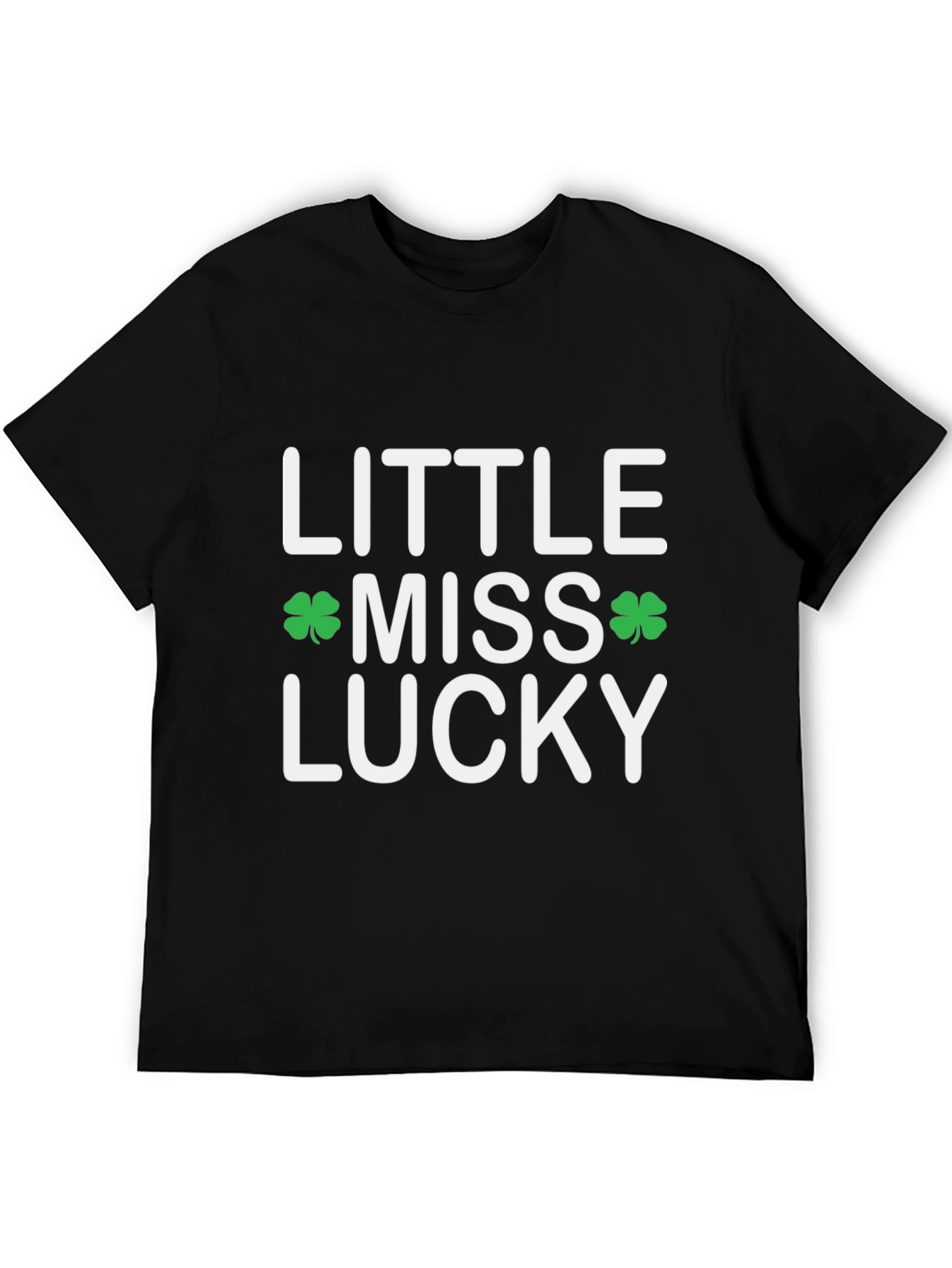 Little Miss Lucky Shamrock St. Patricks Day T-Shirt