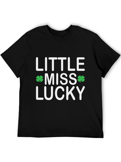 Little Miss Lucky Shamrock St. Patricks Day T-Shirt