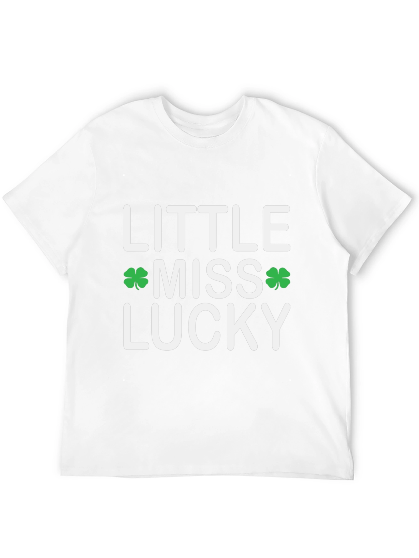 Little Miss Lucky Shamrock St. Patricks Day T-Shirt