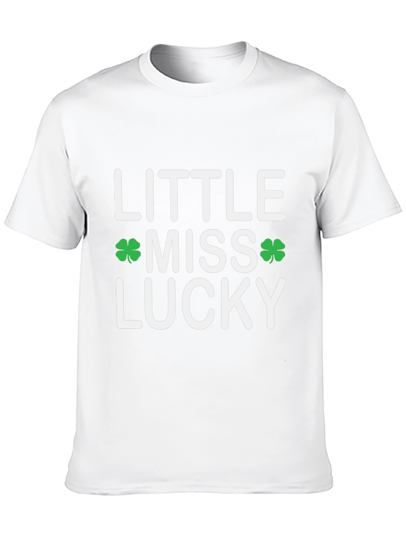 Little Miss Lucky Shamrock St. Patricks Day T-Shirt