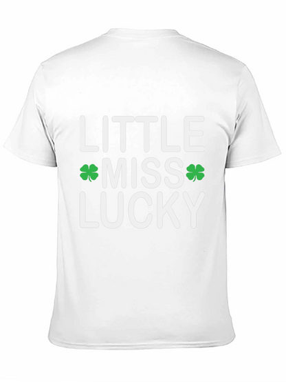 Little Miss Lucky Shamrock St. Patricks Day T-Shirt