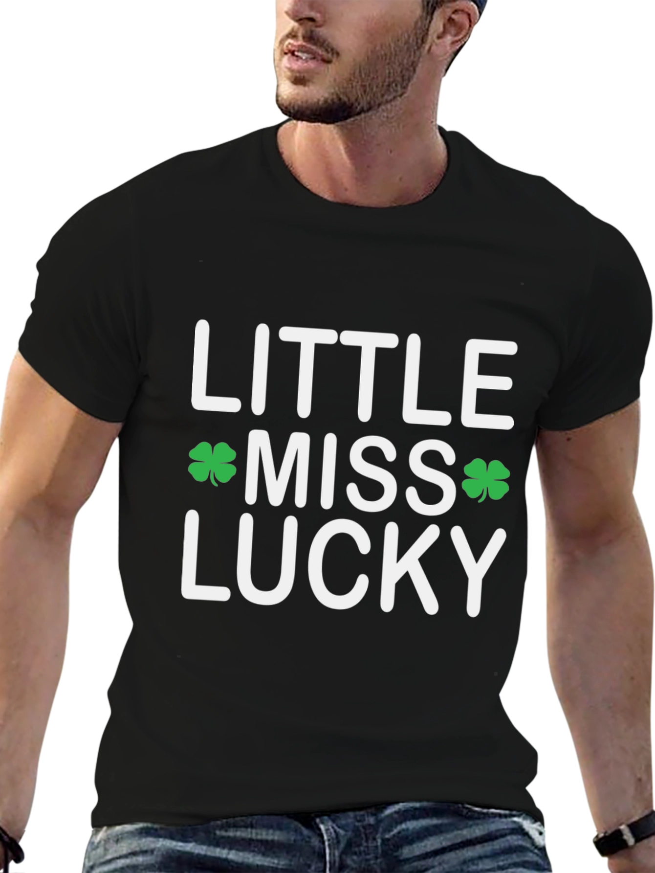 Little Miss Lucky Shamrock St. Patricks Day T-Shirt