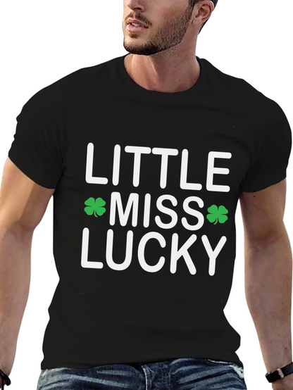 Little Miss Lucky Shamrock St. Patricks Day T-Shirt