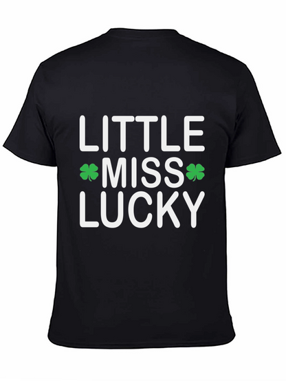 Little Miss Lucky Shamrock St. Patricks Day T-Shirt