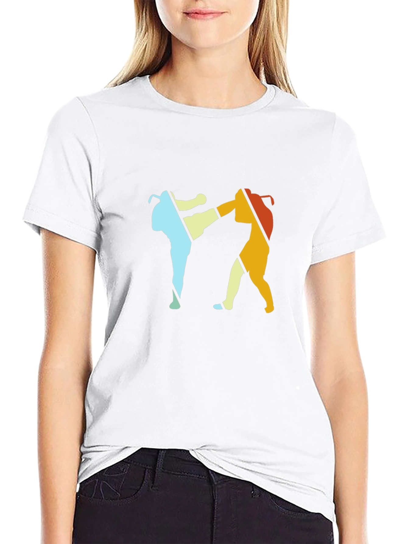 Retro Martial Arts T-Shirt: Kickboxing Design
