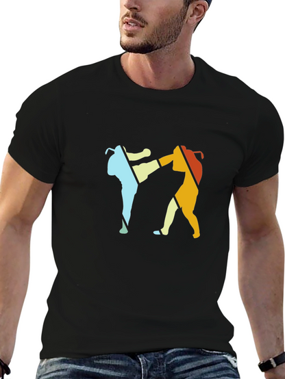 Retro Martial Arts T-Shirt: Kickboxing Design