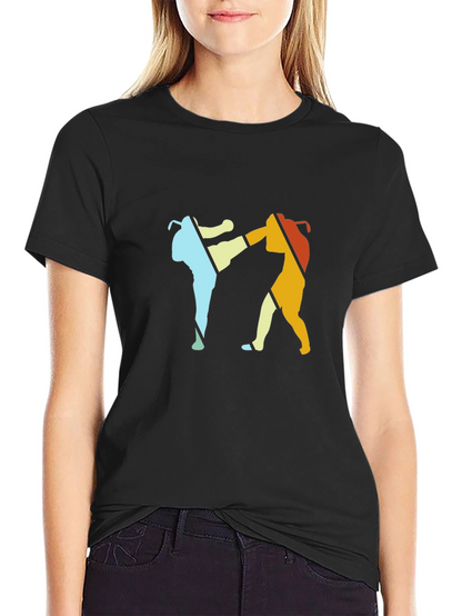 Retro Martial Arts T-Shirt: Kickboxing Design