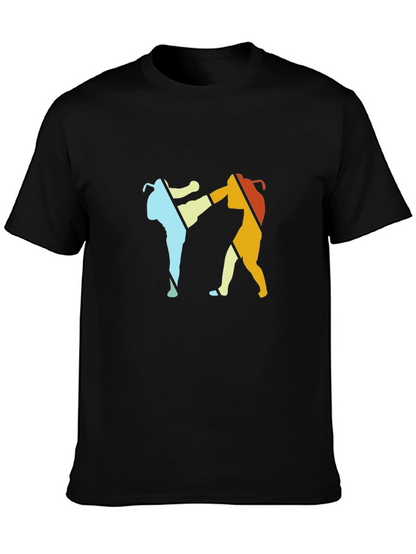 Retro Martial Arts T-Shirt: Kickboxing Design