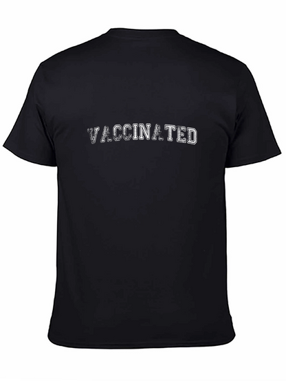 Vaccinated Black T-Shirt - Show Your Status!