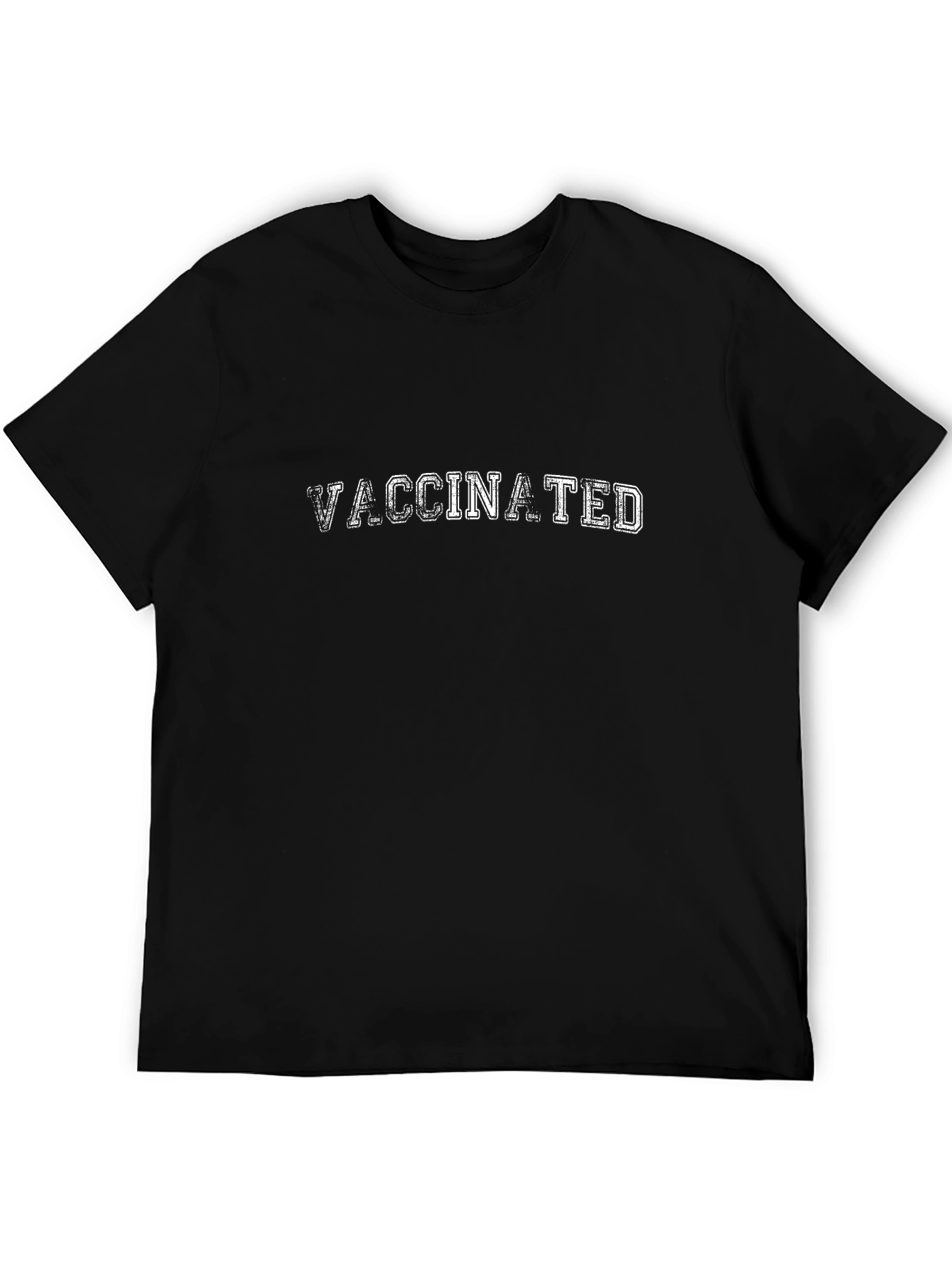Vaccinated Black T-Shirt - Show Your Status!