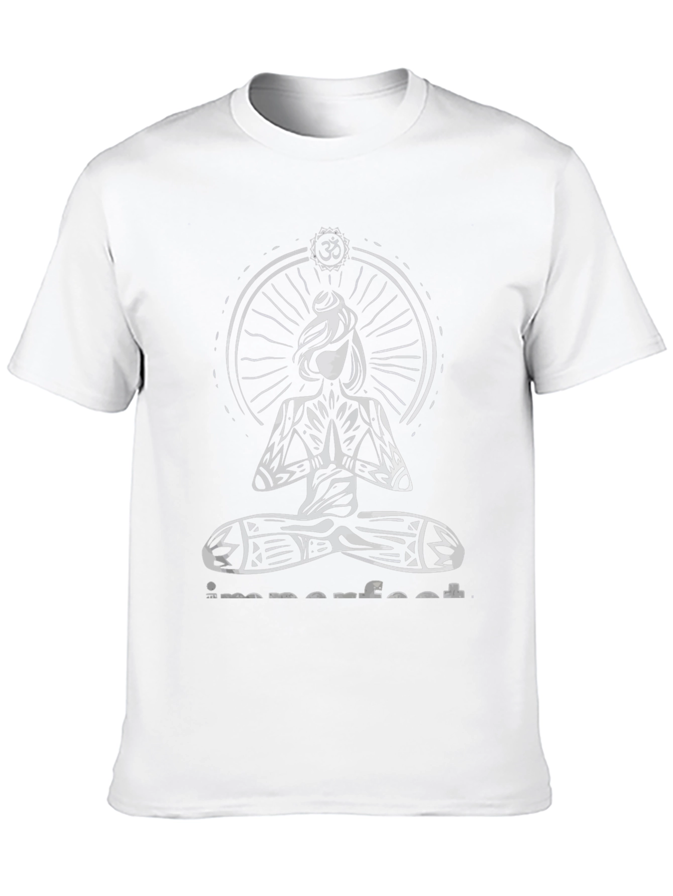 Imperfect Yoga Graphic Print Black T-Shirt