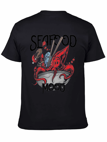 Seafood Mood Graphic Tee - Unique Octopus Ramen Design