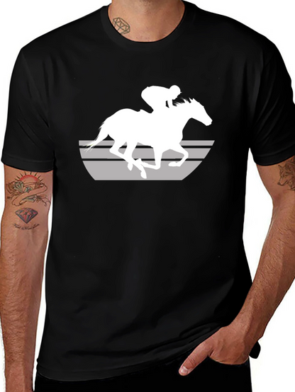 Horse Racing Graphic T-Shirt