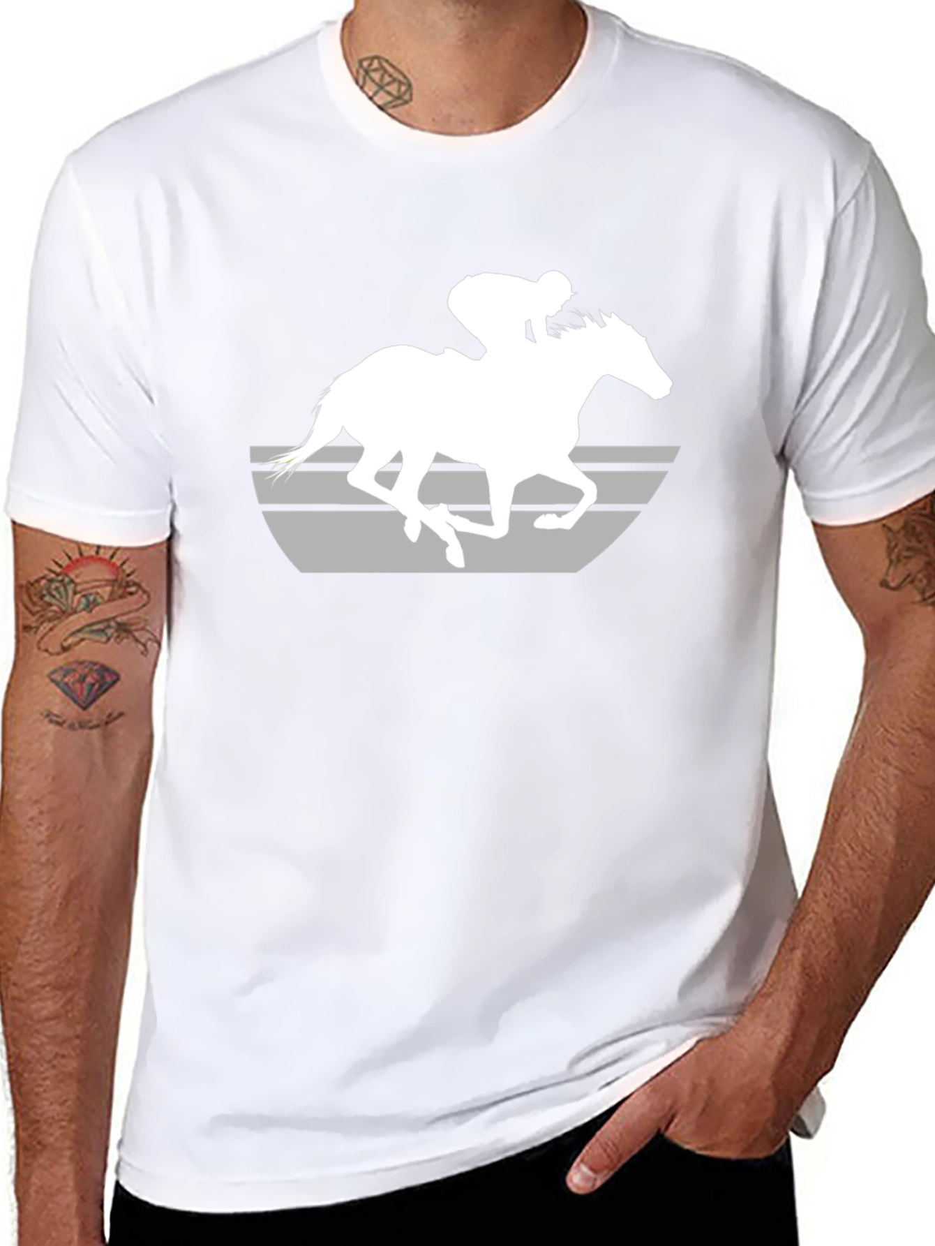 Horse Racing Graphic T-Shirt