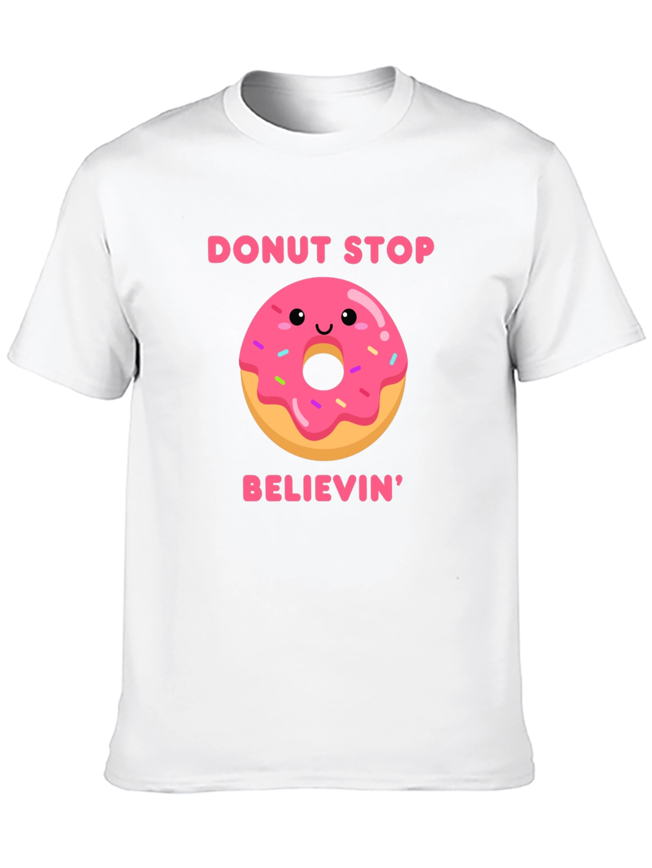 Donut Stop Believin Graphic Tee - Black