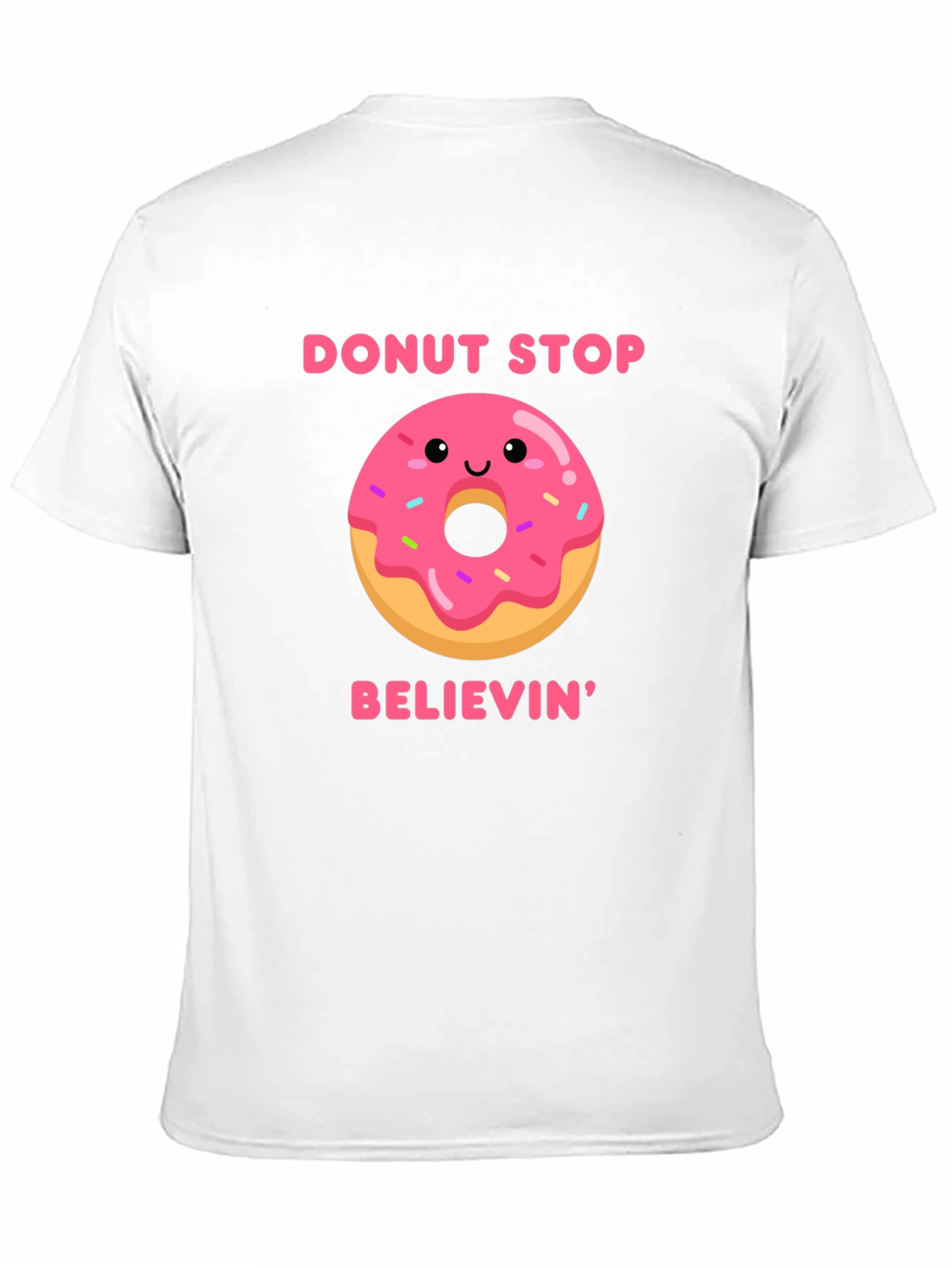 Donut Stop Believin Graphic Tee - Black