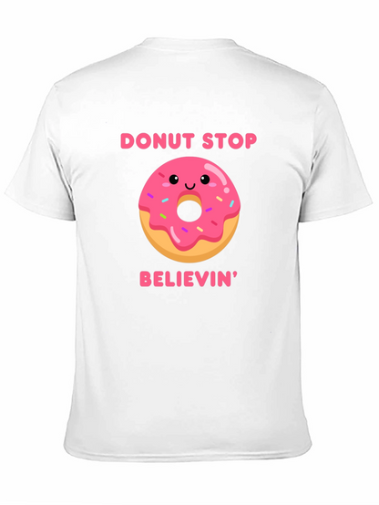 Donut Stop Believin Graphic Tee - Black