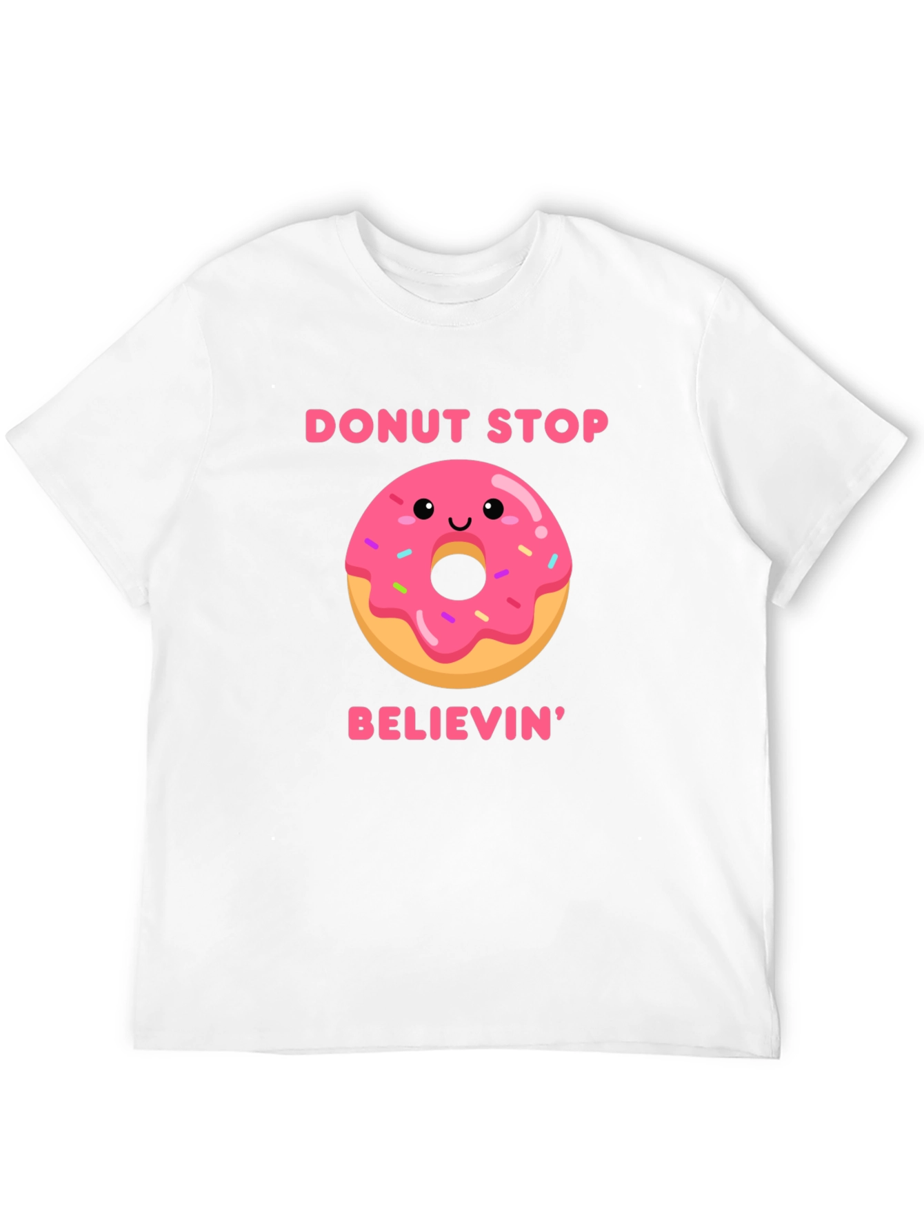 Donut Stop Believin Graphic Tee - Black